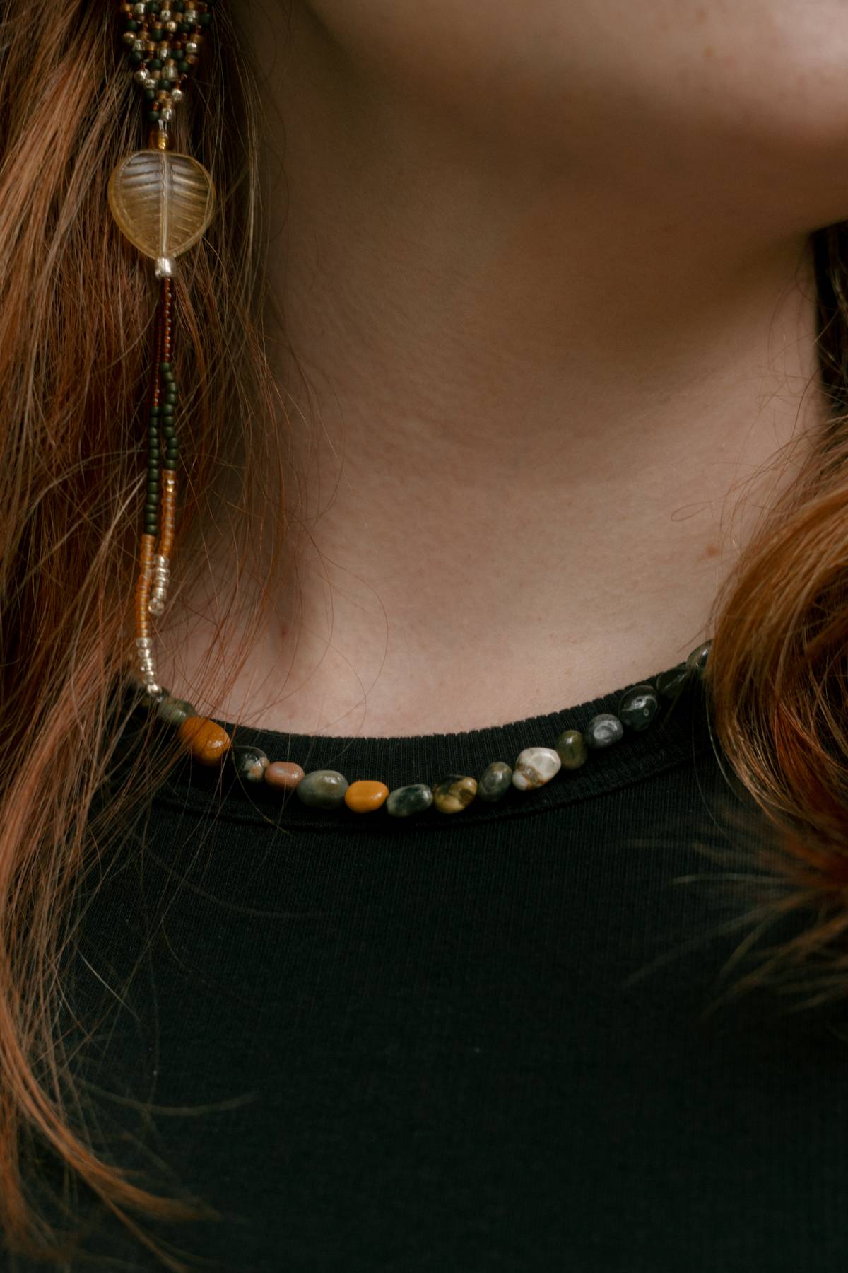 The Ocean Jasper Pebble Necklace