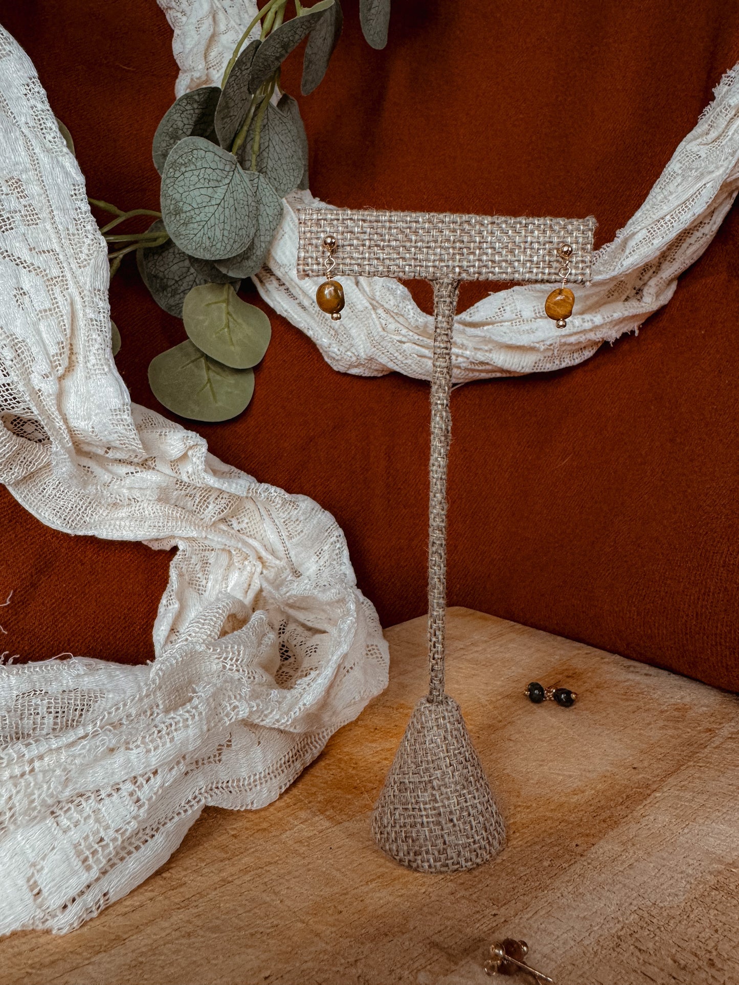 Ocean Jasper Earrings – 14k Gold Filled Post Gemstone Jewelry