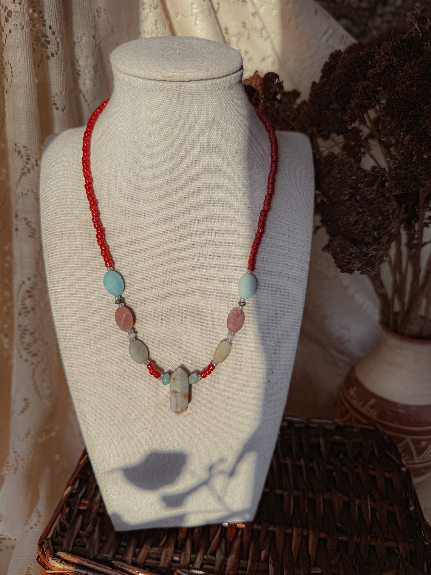 Amazonite Crystal Necklace
