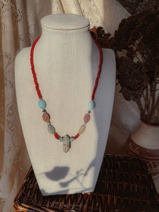 Amazonite Crystal Necklace