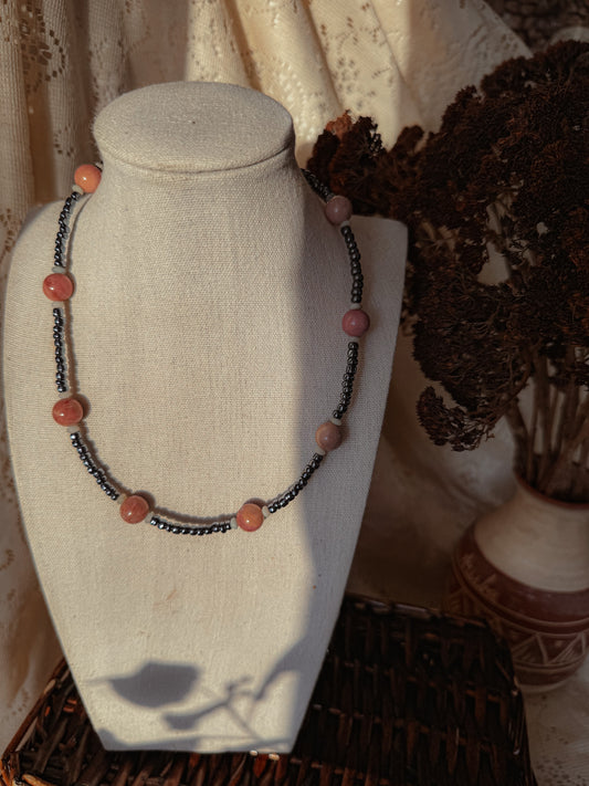 Rhodonite Round Necklace
