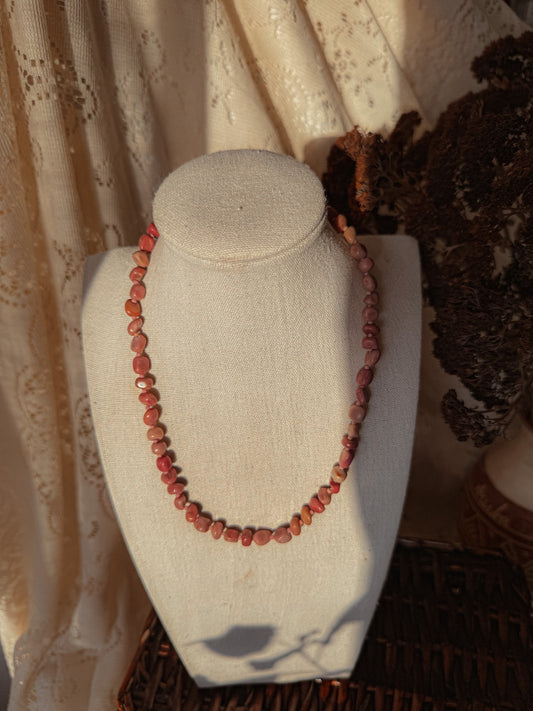 Rhodonite Nugget Necklace