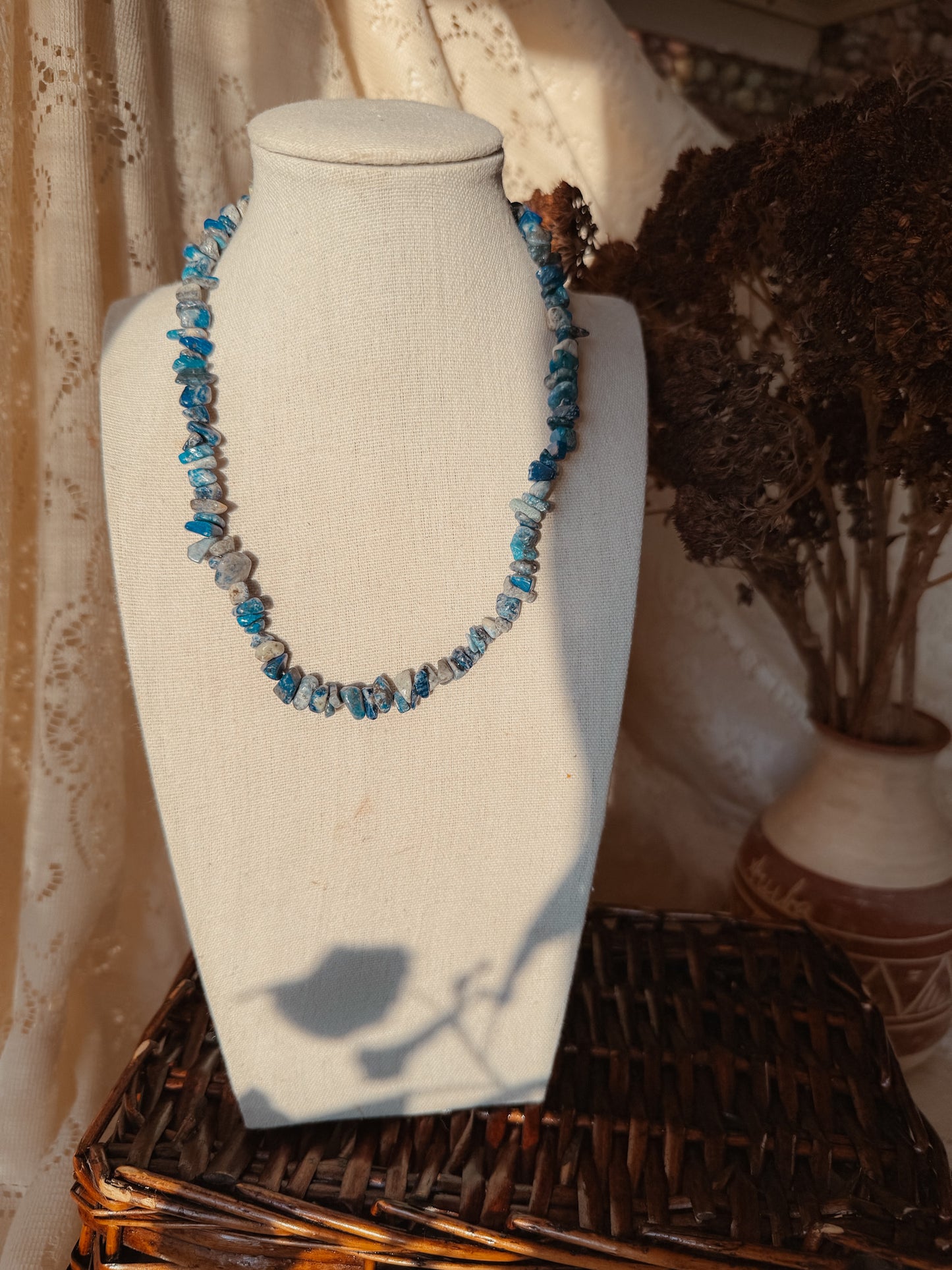 Lapis Pebble Necklace