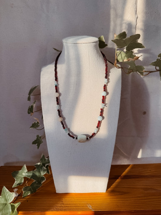 Amazonite Crystal Necklace