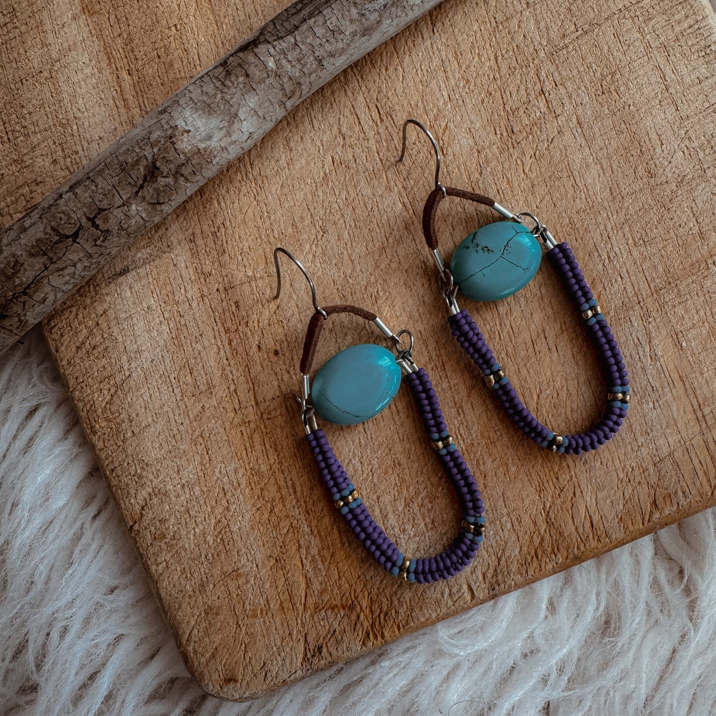 Handwoven Snake Earrings